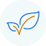 leaves-with-tick-icon